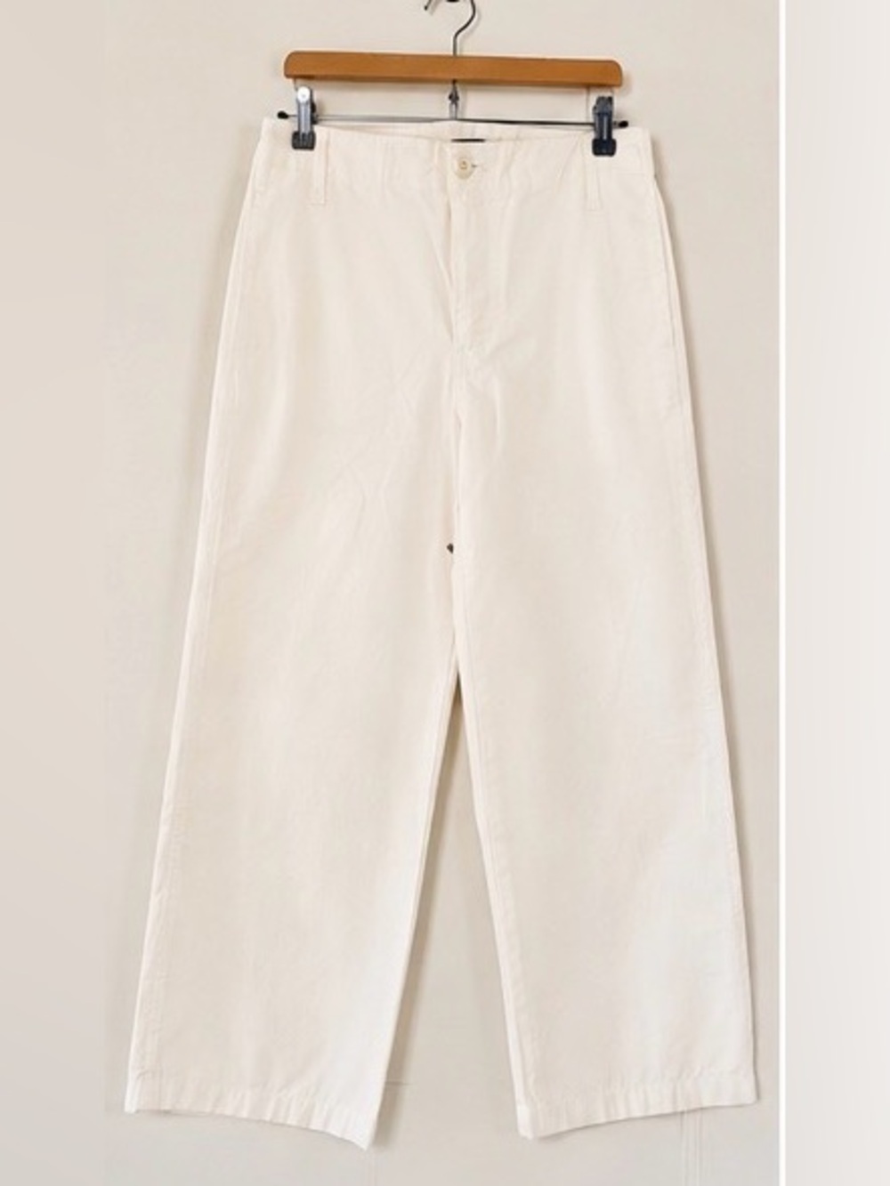 J.Crew Factory Ivory Wide Leg Pants 28P Petite